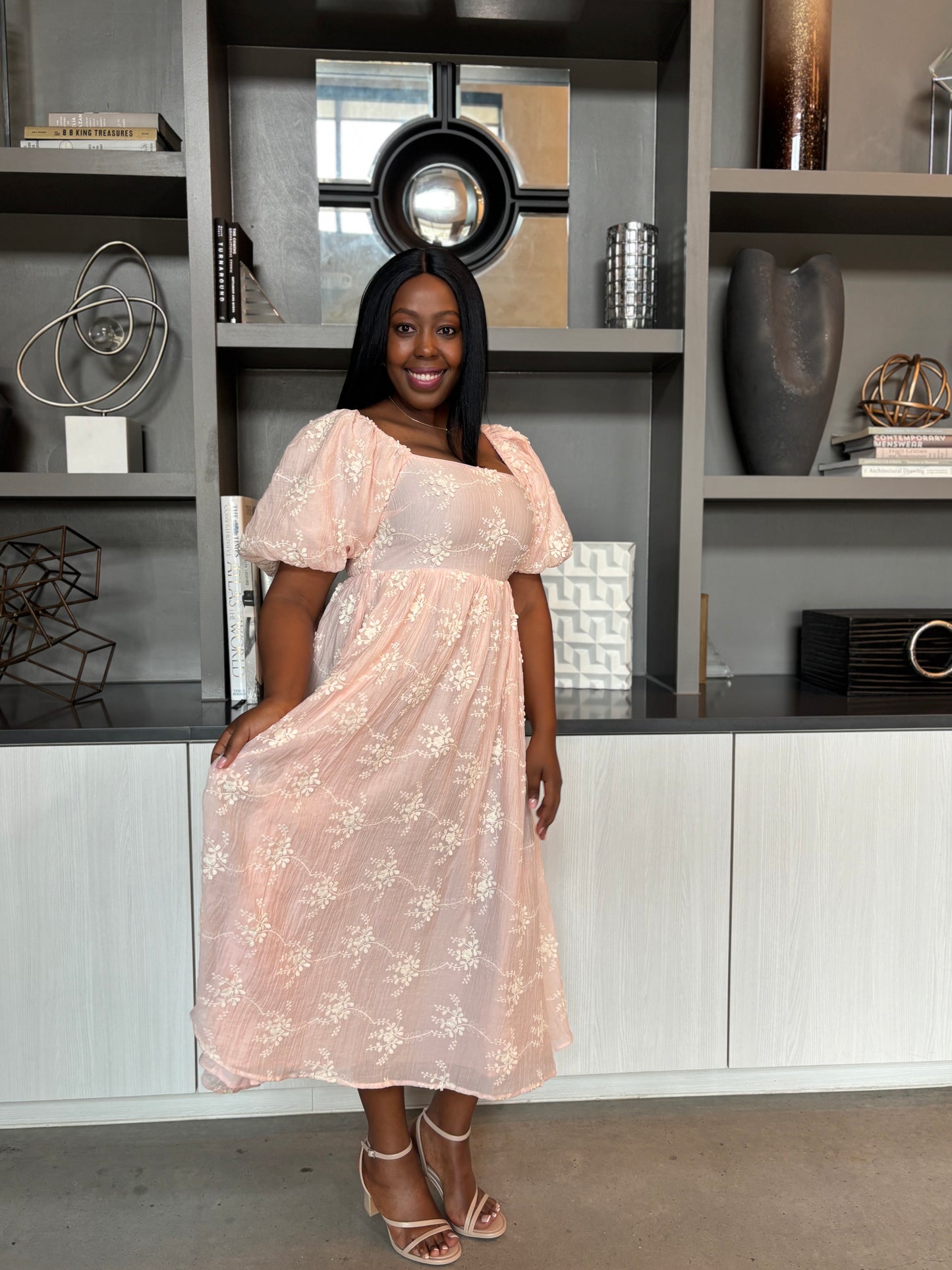 Apricot Glow Dress